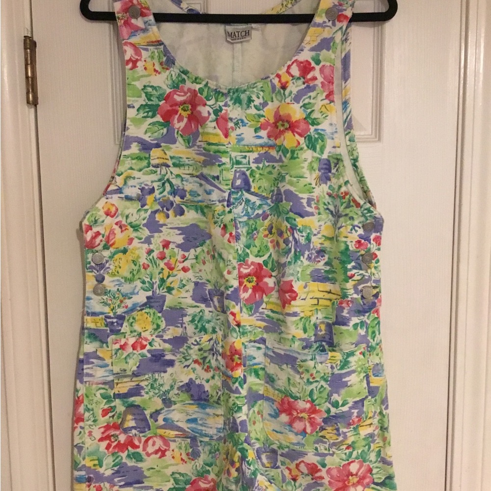 NWOT Women’s Denim Vintage Match Shortalls Cottage core